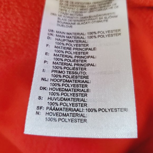 Adidas Men's Team Issue Red/Black Mélange Fleece Hoodie with Red Logo, Sz Sm - Picture 12 of 12